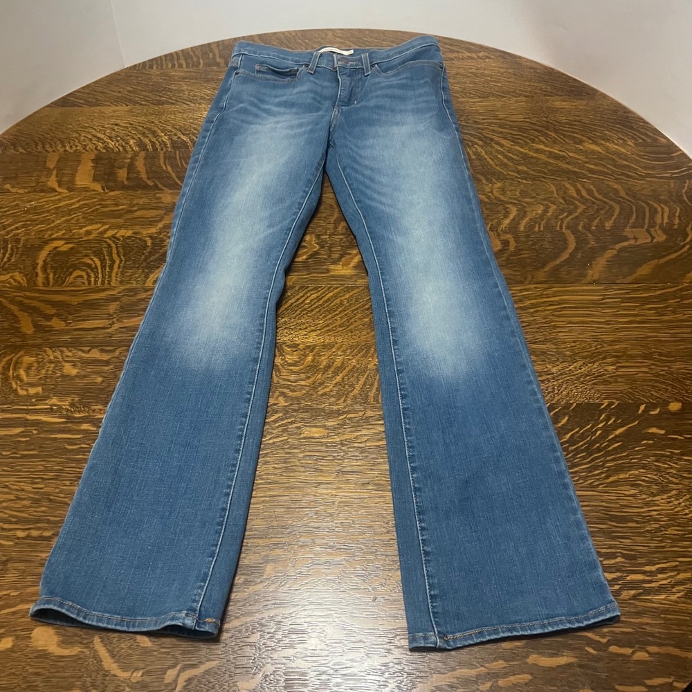 Levi's 315 Shaping Bootcut Jeans Womens 28 Blue Stretch Denim Mid Rise 28x30